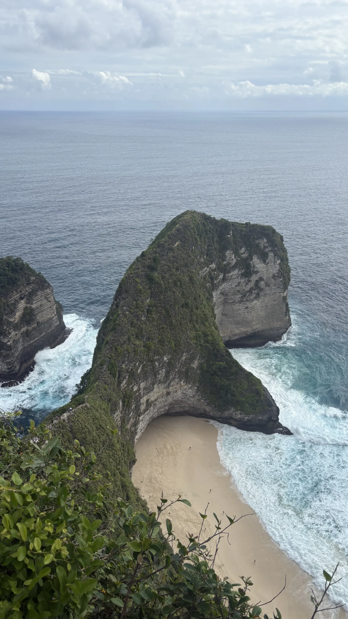 The iconic cliff at Kelingking Beach on Nusa Penida