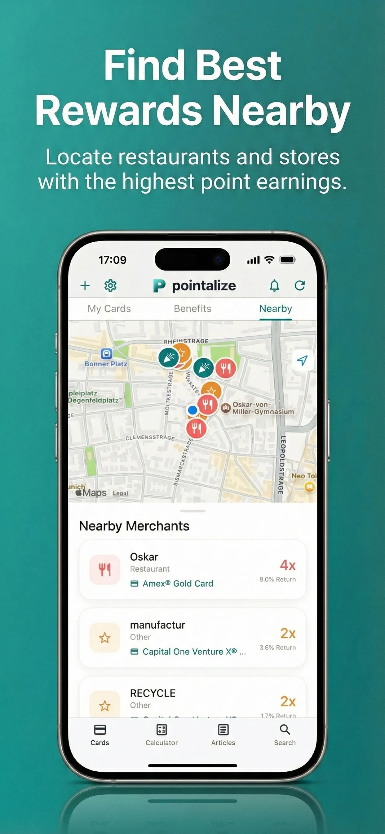 Find Best Rewards Nearby