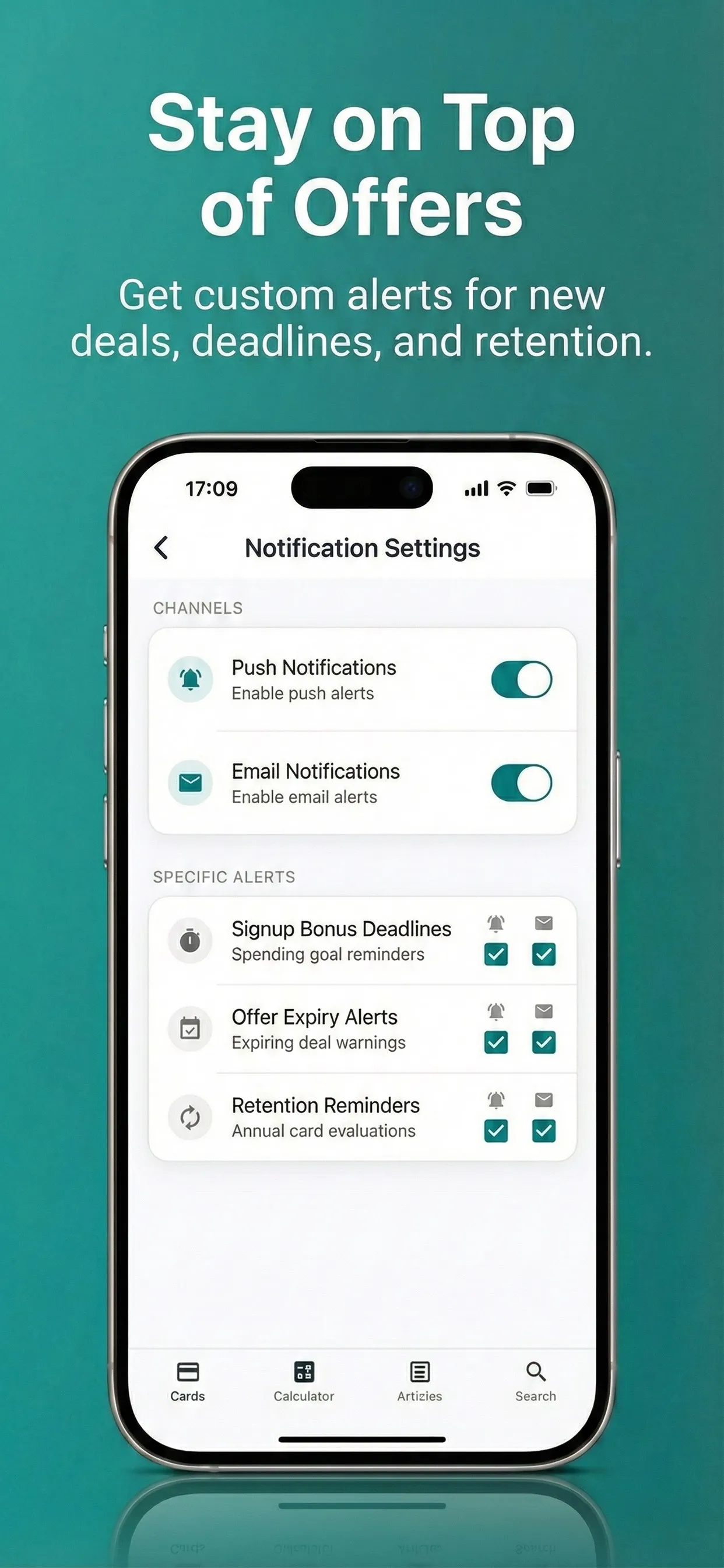 Stay on Top of Offers