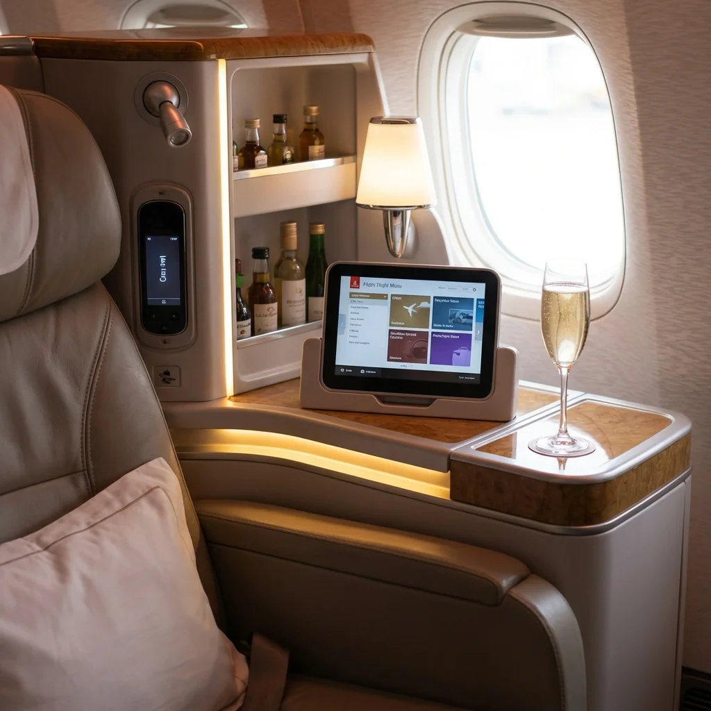 Emirates Business Class Seat Detail