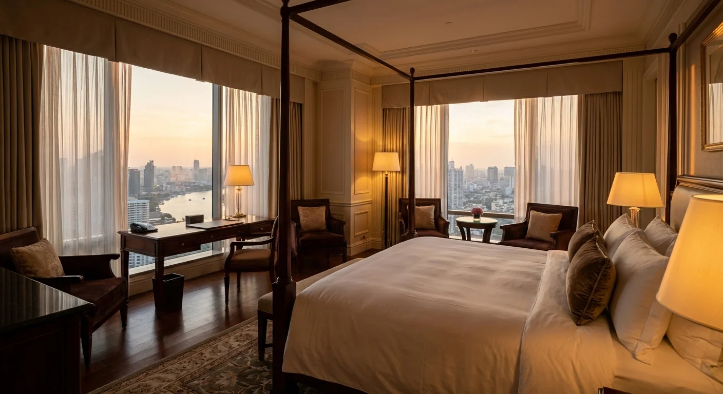 Luxury Raffles hotel room interior showing the high-end redemption potential of Accor Live Limitless