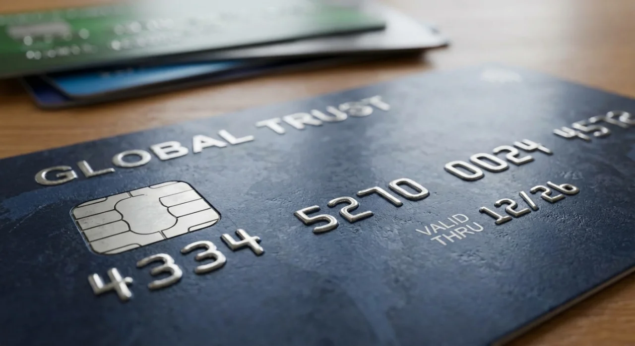 Macro shot of Capital One Venture X and Chase Sapphire Reserve metal cards on a leather wallet