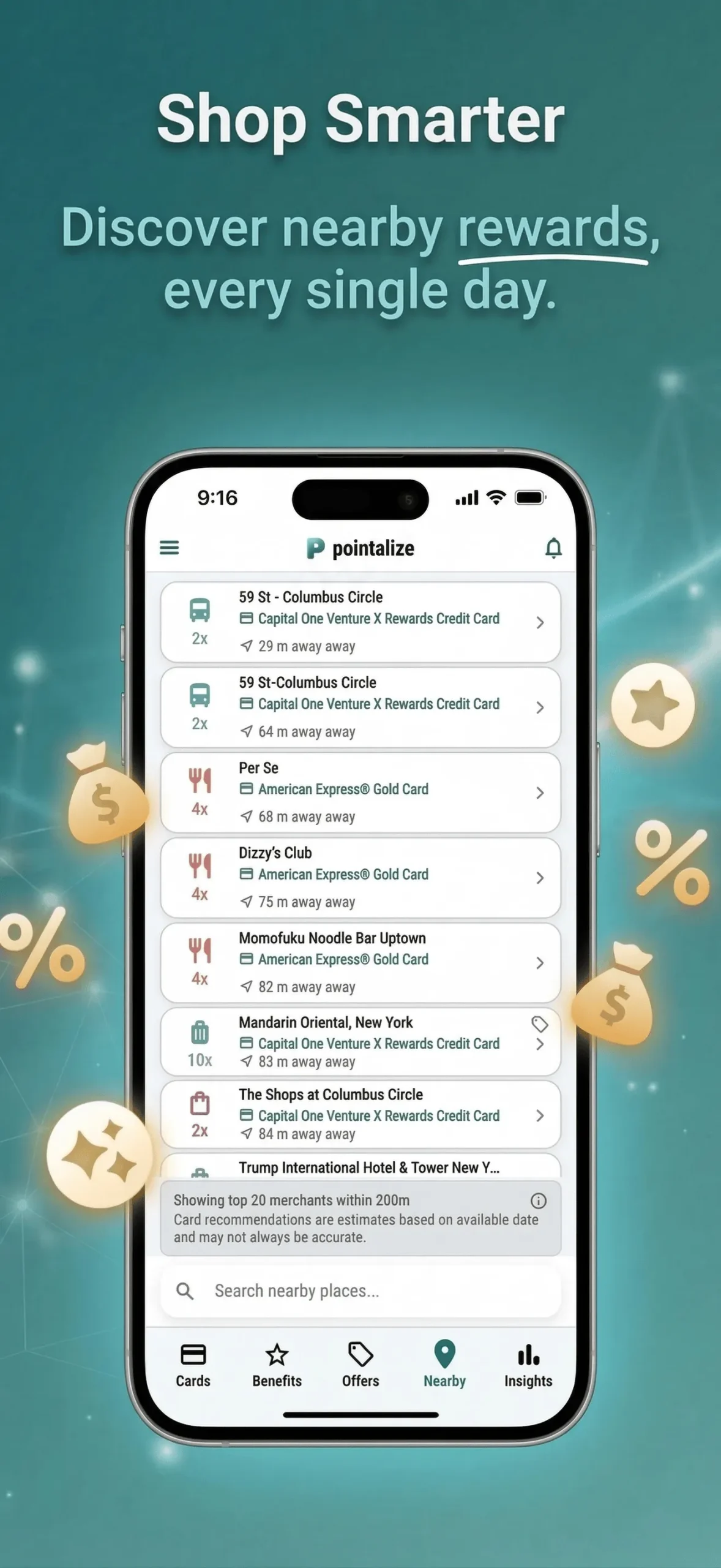 Find Best Rewards Nearby