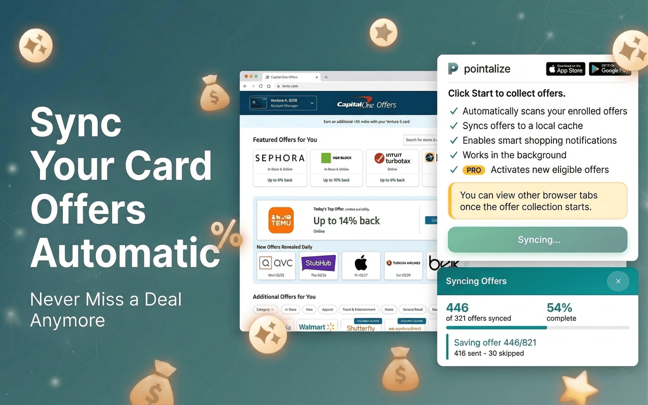 Pointalize Extension Sync